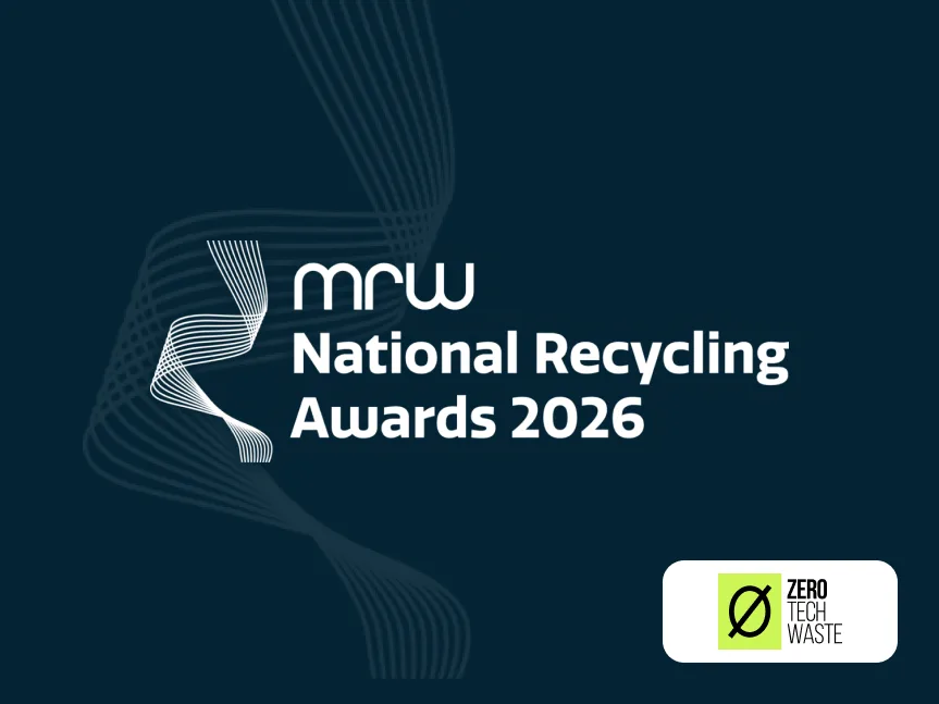Zero Tech Waste shortlisted for Independent Operator of the Year at the National Recycling Awards 2026